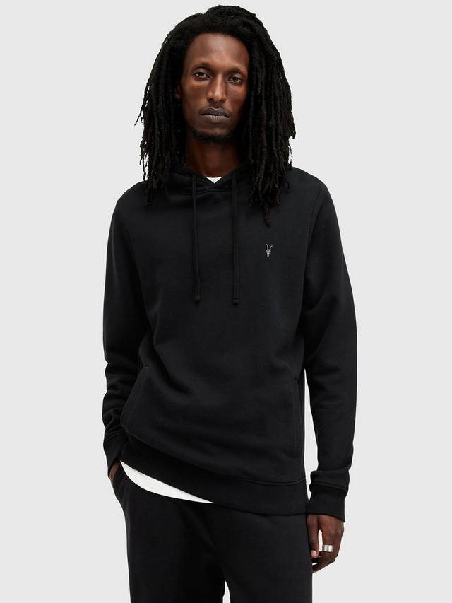 Толстовка с капюшоном raven oth AllSaints, черный 
Толстовка с капюшоном raven oth AllSaints, черный