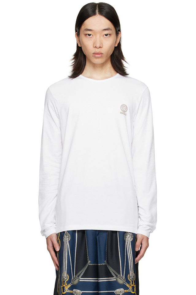 Футболка с длинным рукавом Medusa Versace Underwear, белый
Футболка с длинным рукавом Medusa Versace Underwear, белый
