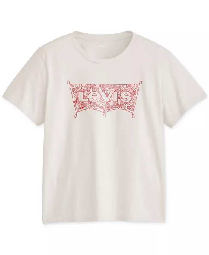 Модная хлопковая футболка с логотипом Perfect, plus size Levi's, белый
Модная хлопковая футболка с логотипом Perfect, plus size Levi's, белый