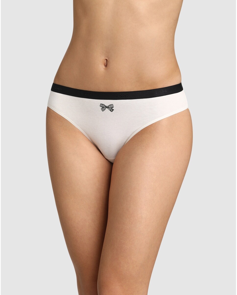 Комплект из 3 трусиков из эластичного хлопка с принтом Dim, мультиколор 
Комплект из 3 трусиков из эластичного хлопка с принтом Dim, мультиколор