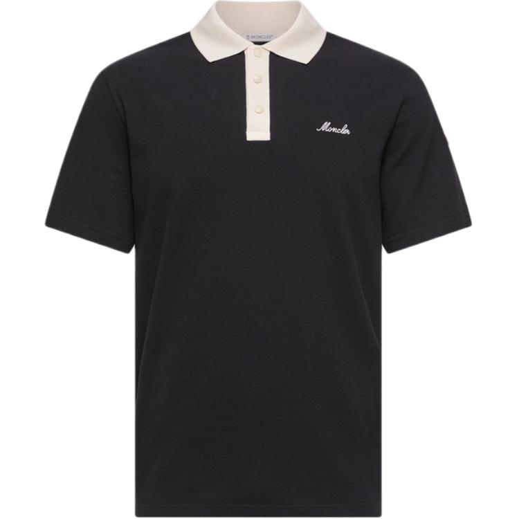 Поло с вышитым логотипом Moncler, черный
Поло с вышитым логотипом Moncler, черный