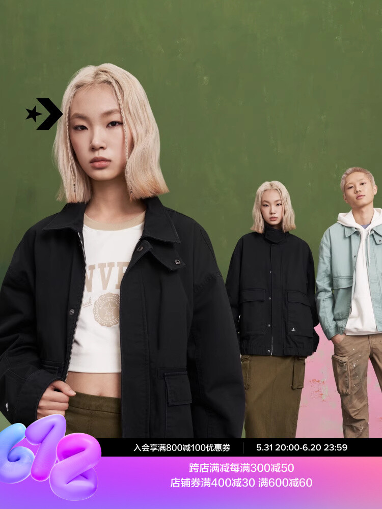 Куртка мужская Converse с карманами, черный
Куртка мужская Converse с карманами, черный