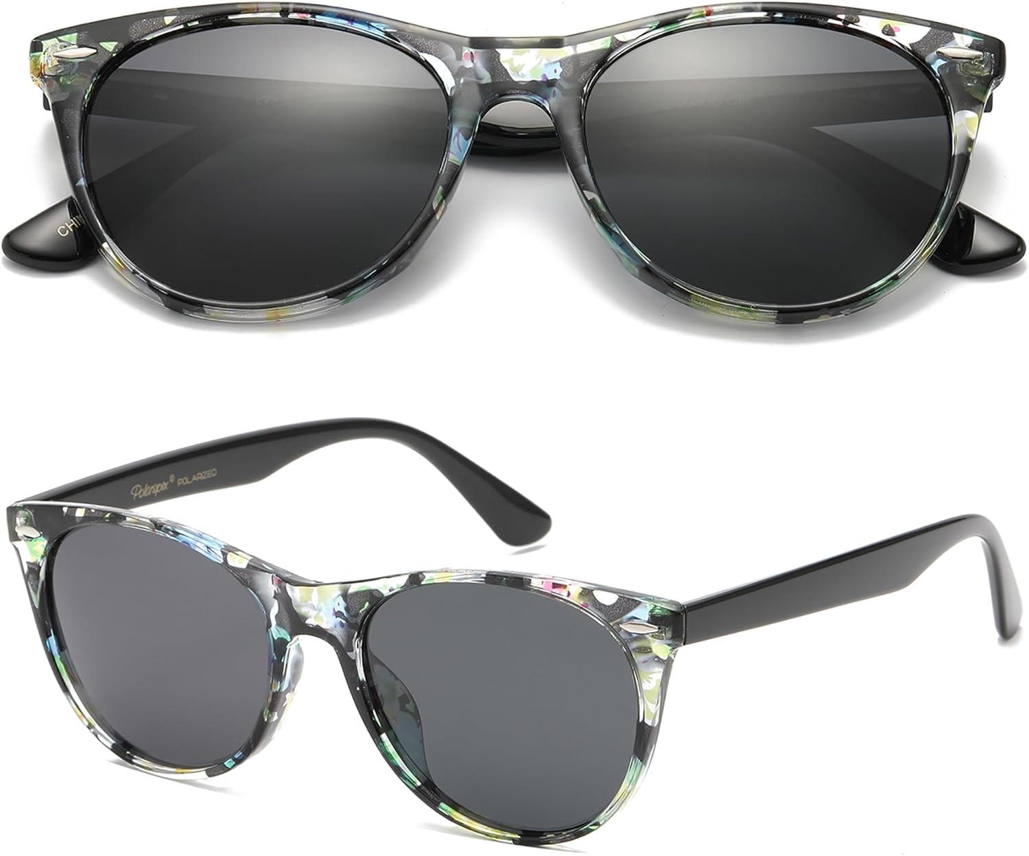 Поляризованные солнцезащитные очки PolarSpex для женщин, ретро-классические очки «кошачий глаз», защита от УФ-излучения, подходят для вождения и рыбалки, Transparent Floral | Polarized Smoke
Поляризованные солнцезащитные очки PolarSpex для женщин, ретро-классические очки «кошачий глаз», защита от УФ-излучения, подходят для вождения и рыбалки, Transparent Floral | Polarized Smoke