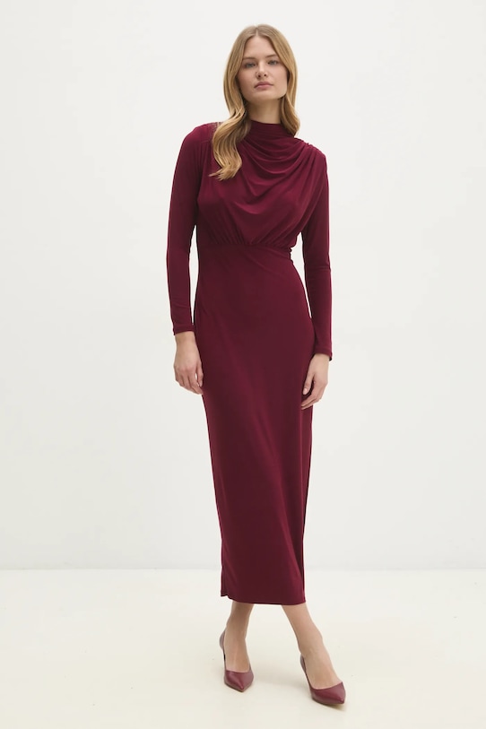 Платье Answear.Lab, бордовый 
Платье Answear.Lab, бордовый