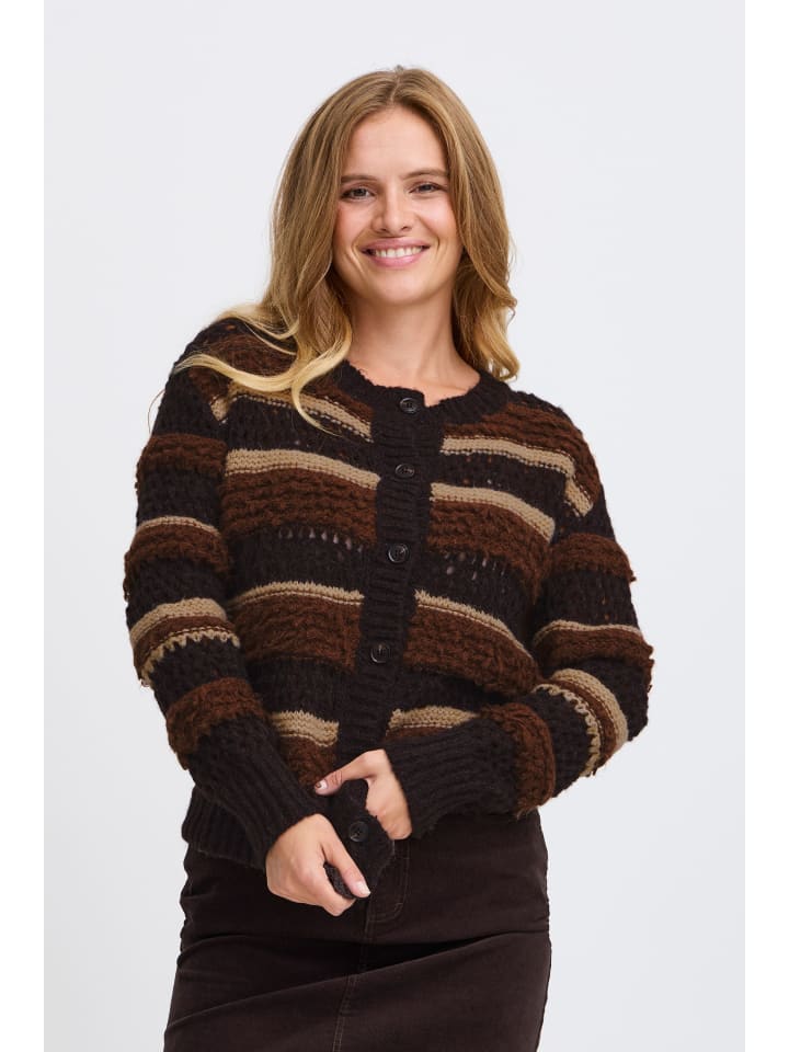 Кардиган PZJACKIE LS, классический крой, в полоску цвета эспрессо PULZ Jeans
Кардиган PZJACKIE LS, классический крой, в полоску цвета эспрессо PULZ Jeans