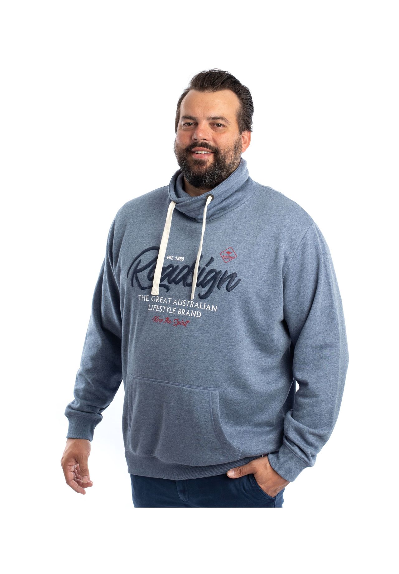 Мужской свитшот Australian Lifestyle с принтом «Roadsign» и карманами-кенгуру из коллекции XL в размерах оверсайз ROADSIGN australia, синий
Мужской свитшот Australian Lifestyle с принтом «Roadsign» и карманами-кенгуру из коллекции XL в размерах оверсайз ROADSIGN australia, синий