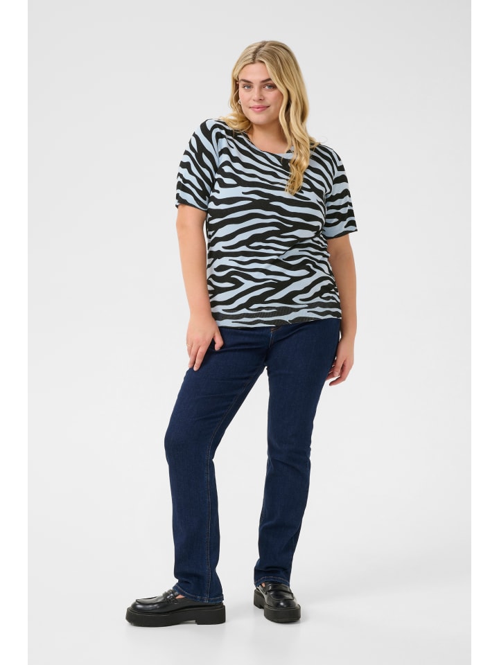 KAFFE curve Вязаный свитер KClizzy стандартного кроя, сине-черный с графическим принтом
KAFFE curve Вязаный свитер KClizzy стандартного кроя, сине-черный с графическим принтом