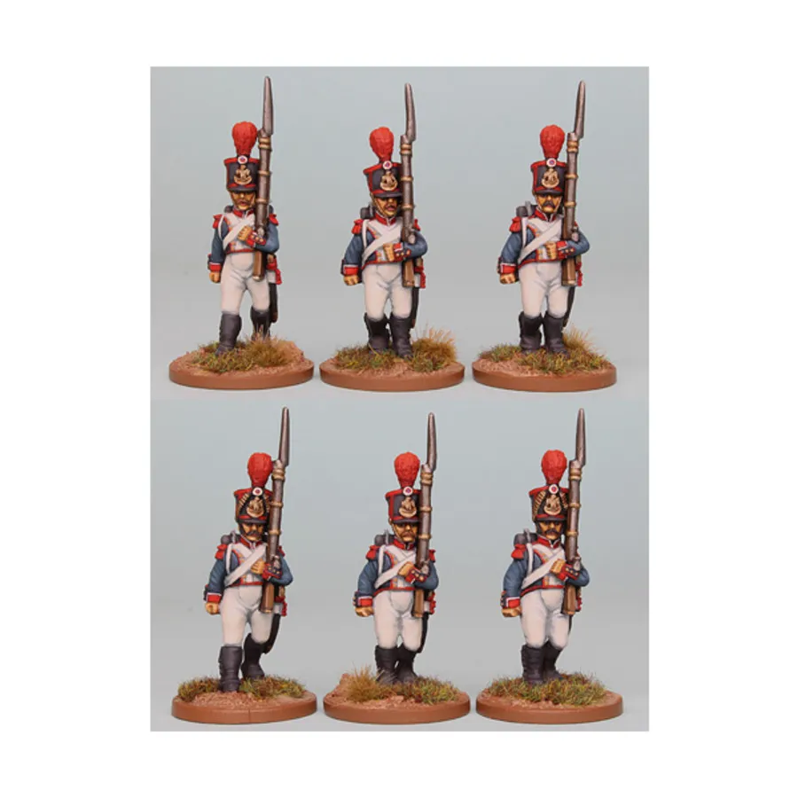 Смешанная парадная парадная форма французских гренадеров, марш 1812 г., Napoleonics - French (28mm) (Front Rank Miniatures)