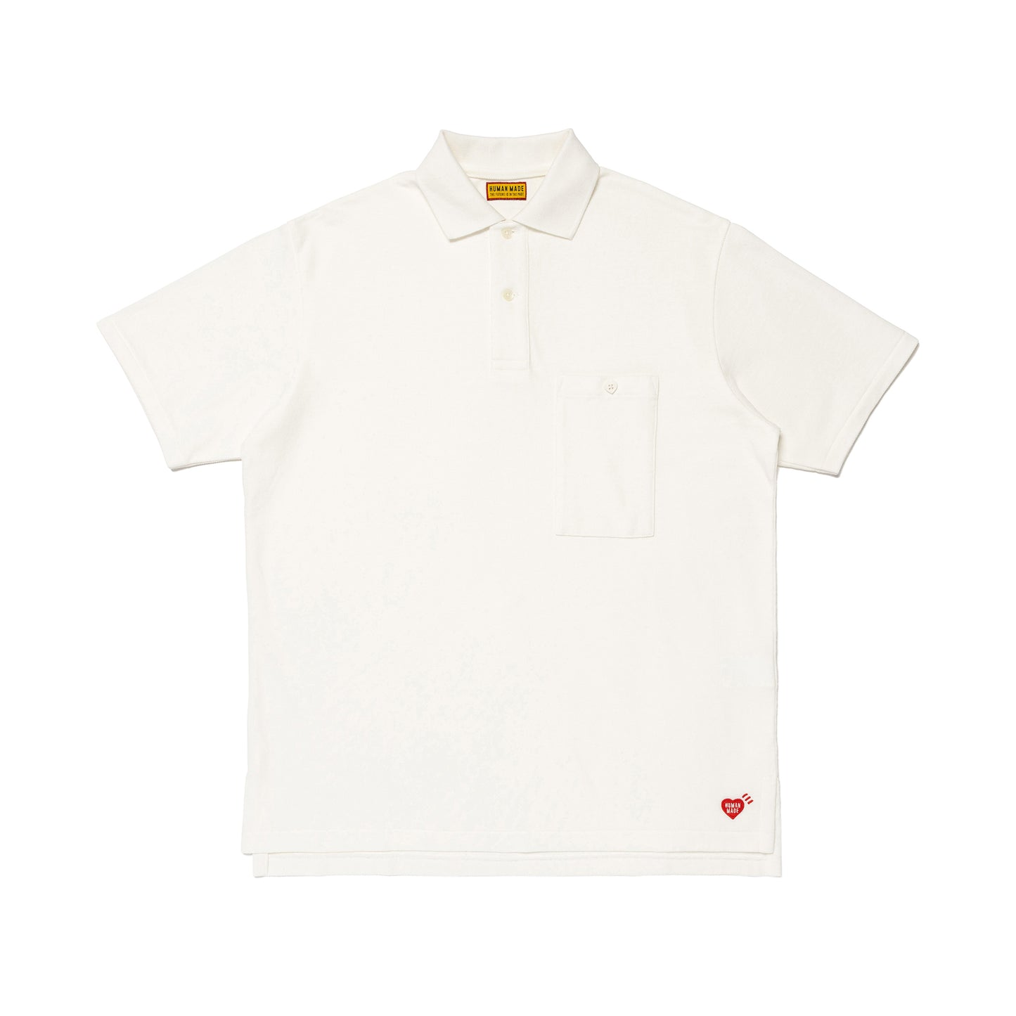 Поло с вышитым карманом HUMAN MADE, белый
Поло с вышитым карманом HUMAN MADE, белый