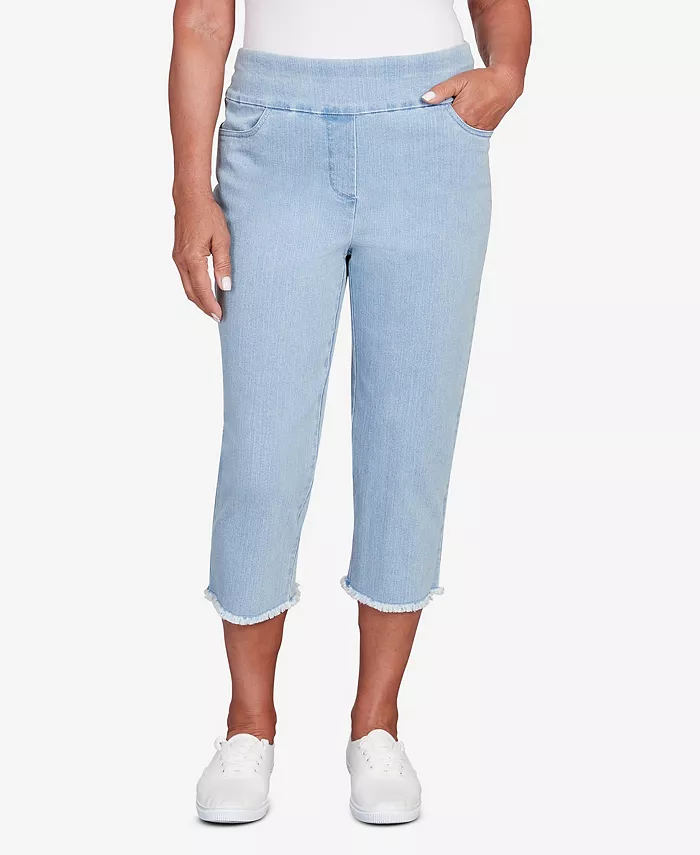 Брюки-капри Petite Classics из черного денима с бахромой Alfred Dunner, синий
Брюки-капри Petite Classics из черного денима с бахромой Alfred Dunner, синий