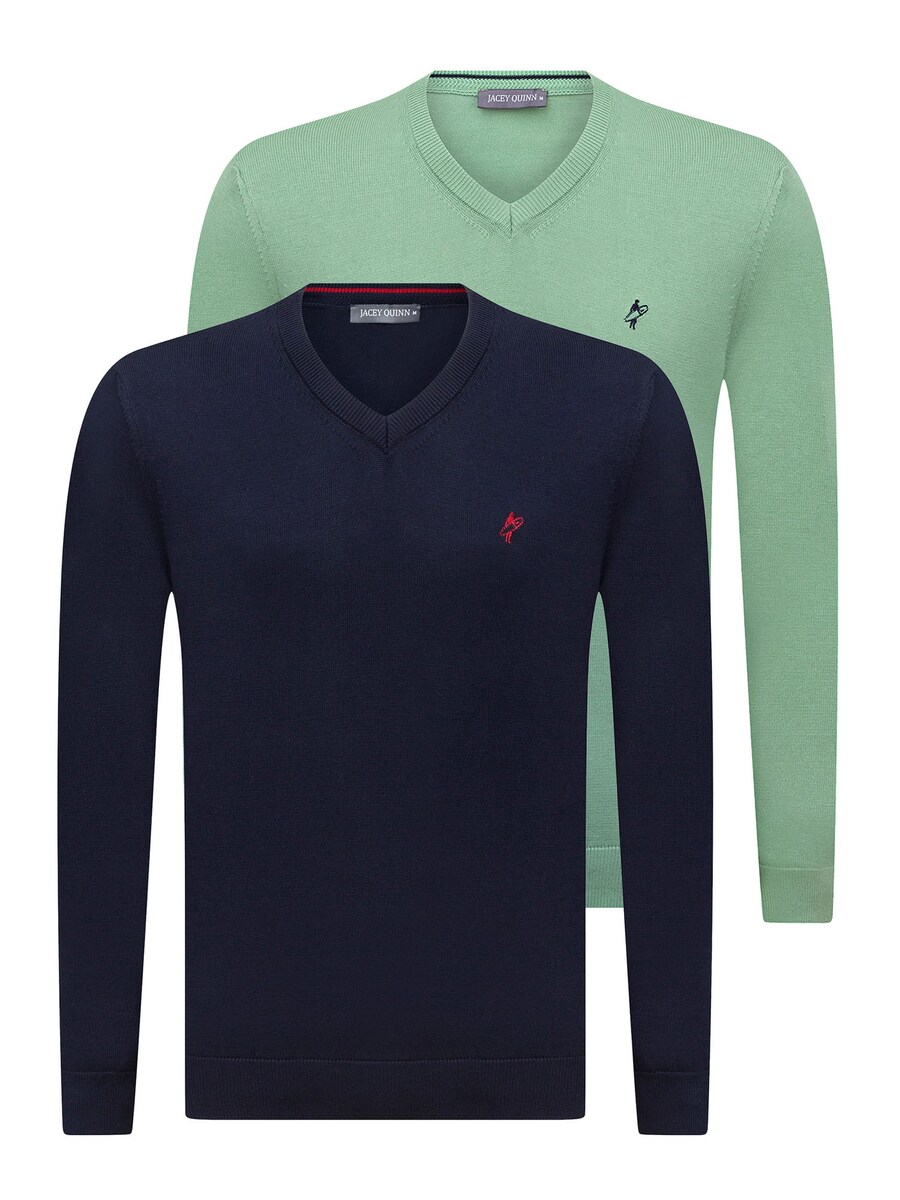 Свитер Jacey Quinn, цвет Night blue/Light green 
Свитер Jacey Quinn, цвет Night blue/Light green