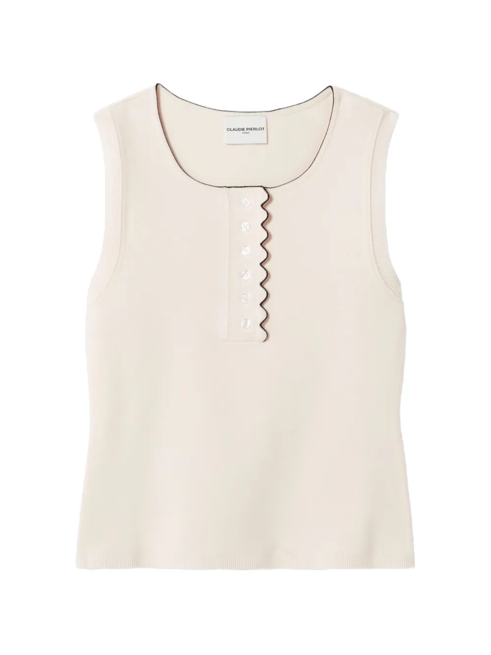 Топ с фигурной отделкой Claudie Pierlot, бежевый
Топ с фигурной отделкой Claudie Pierlot, бежевый