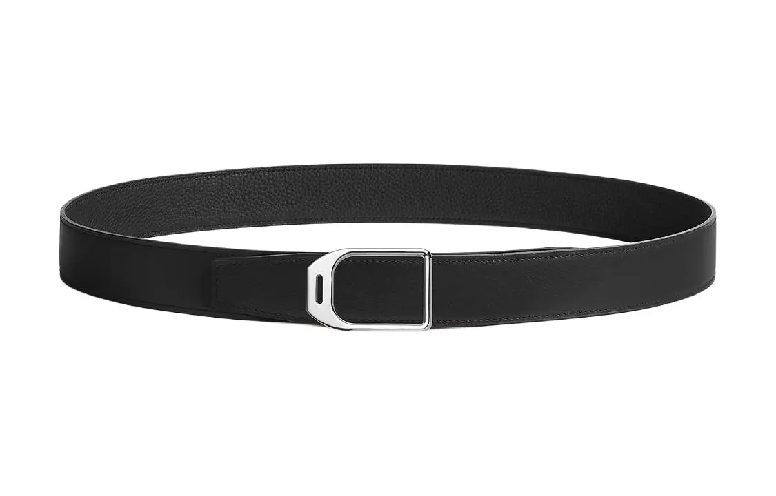 Кожаный ремень из телячьей кожи мужской черный Ширина: 3,2 см HERMES
Кожаный ремень из телячьей кожи мужской черный Ширина: 3,2 см HERMES