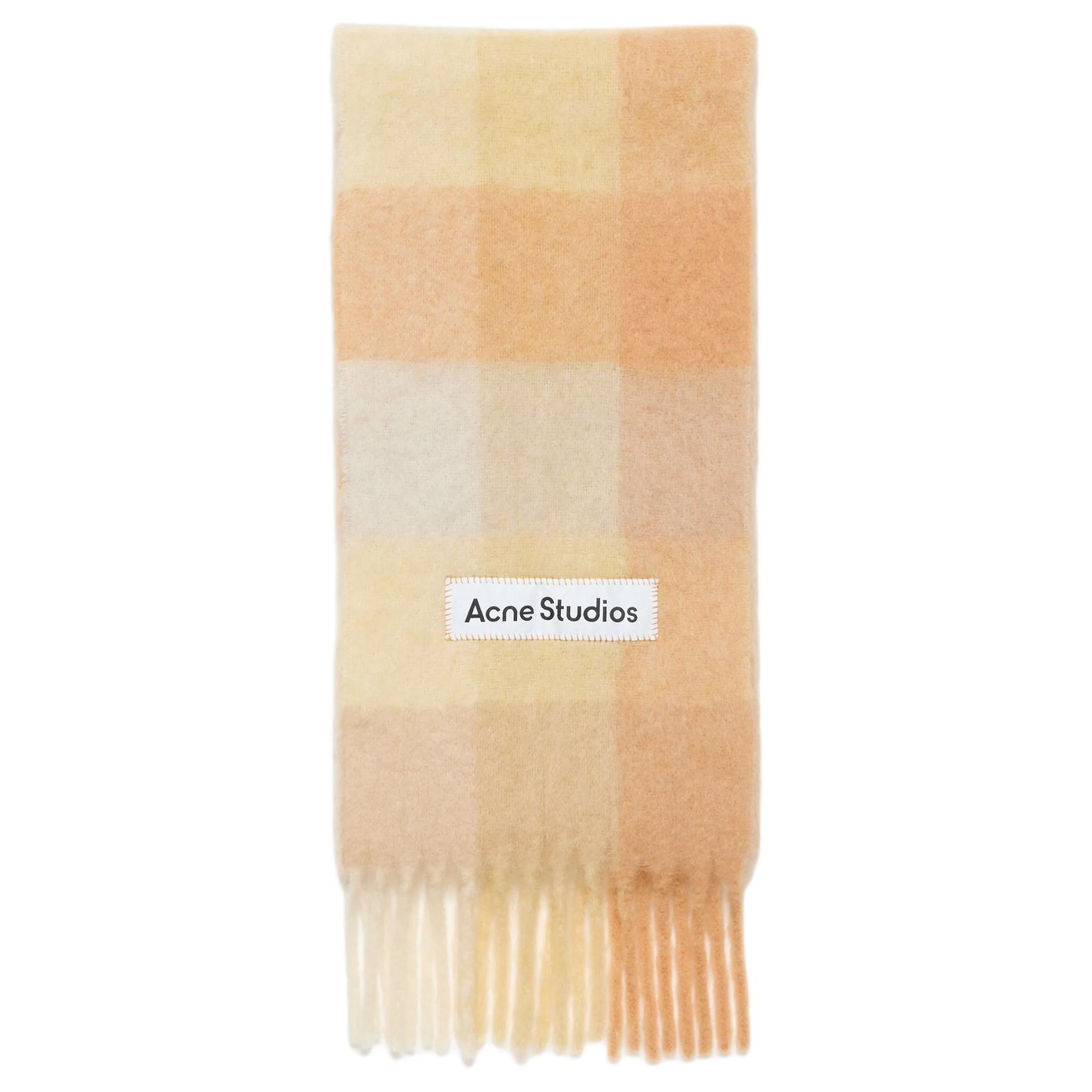 Acne Studios Шарф в клетку с аппликацией логотипа, Peach
Acne Studios Шарф в клетку с аппликацией логотипа, Peach