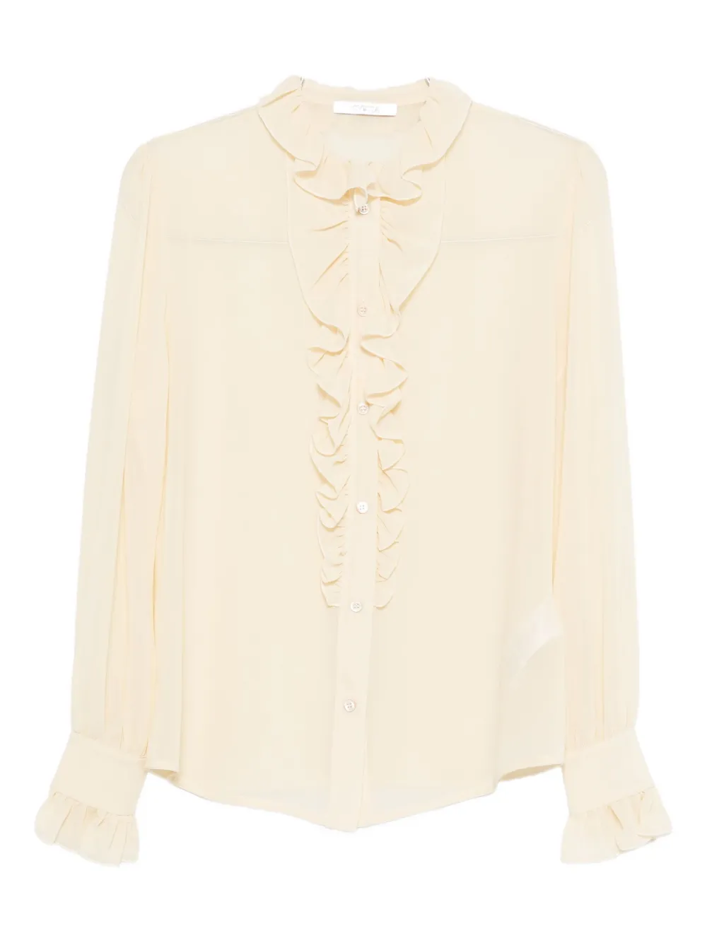 Шелковая блузка с оборками Vivetta, нейтральный
Шелковая блузка с оборками Vivetta, нейтральный