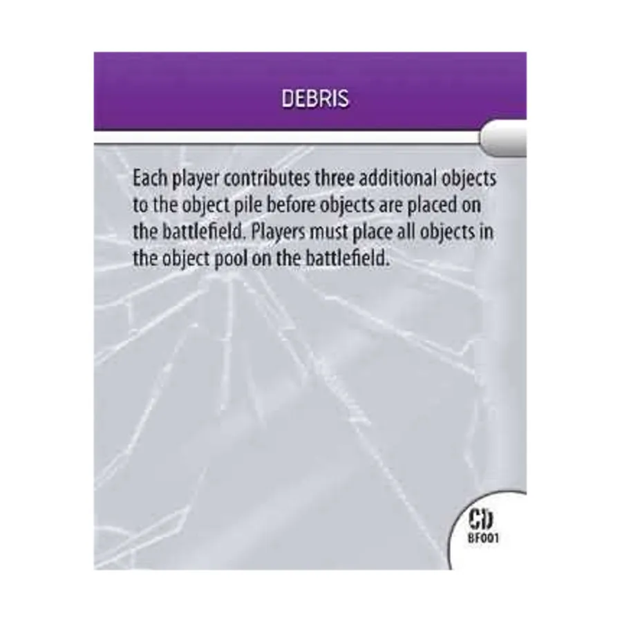 Состояние поля боя — обломки BF001, DC HeroClix - Collateral Damage - Singles
Состояние поля боя — обломки BF001, DC HeroClix - Collateral Damage - Singles