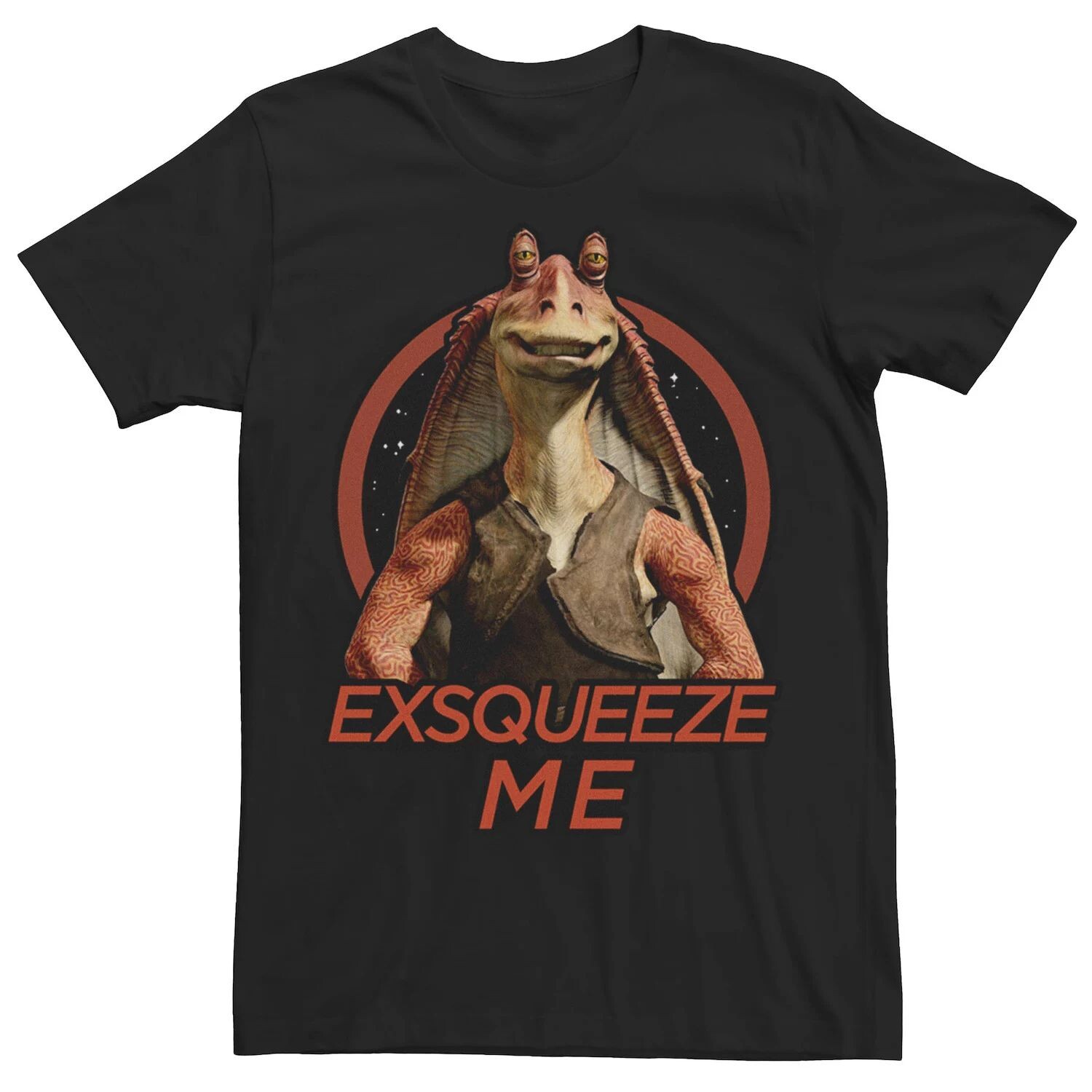 Мужская футболка Jar Jar Binks Exsqueeze Me Star Wars
Мужская футболка Jar Jar Binks Exsqueeze Me Star Wars