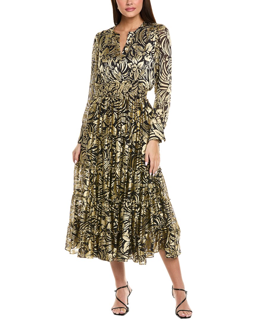 Эли Тахари Платье миди из смесового шелка Франческа Elie Tahari, металлик
Эли Тахари Платье миди из смесового шелка Франческа Elie Tahari, металлик