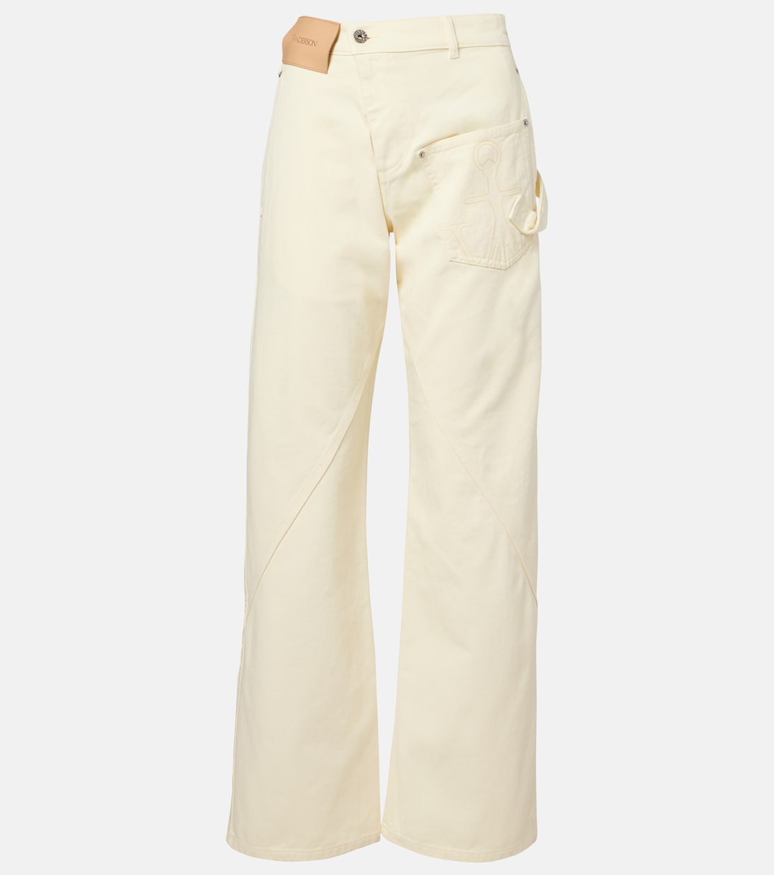 Скрученные джинсы с низкой посадкой и широкими штанинами JW Anderson, Lemon
Скрученные джинсы с низкой посадкой и широкими штанинами JW Anderson, Lemon