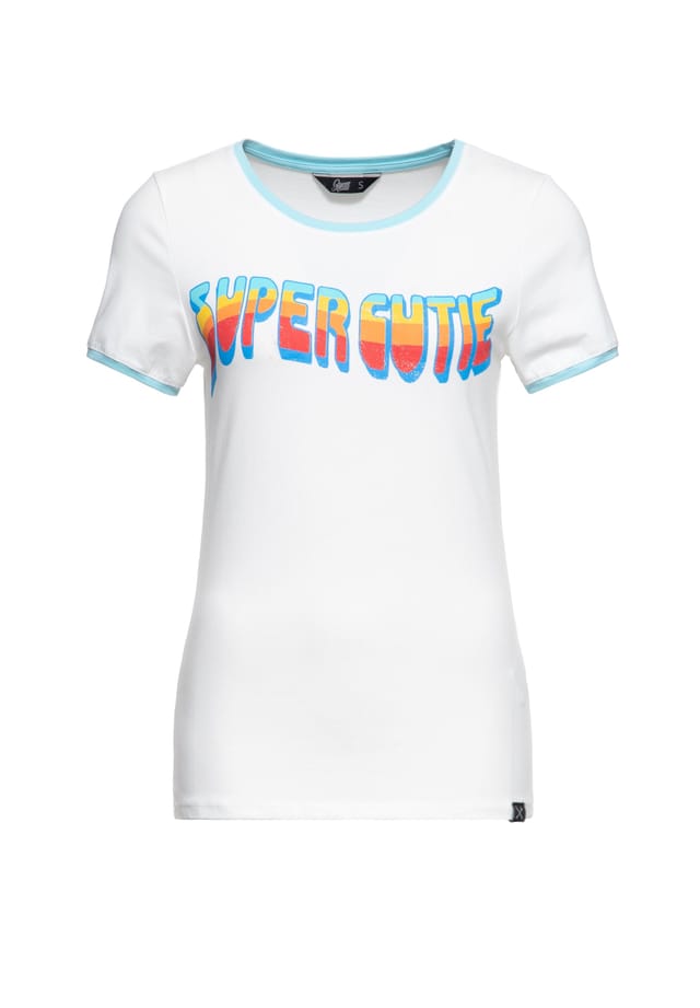 Футболка с принтом в стиле ретро супер-милашка Queen Kerosin, белый
Футболка с принтом в стиле ретро супер-милашка Queen Kerosin, белый