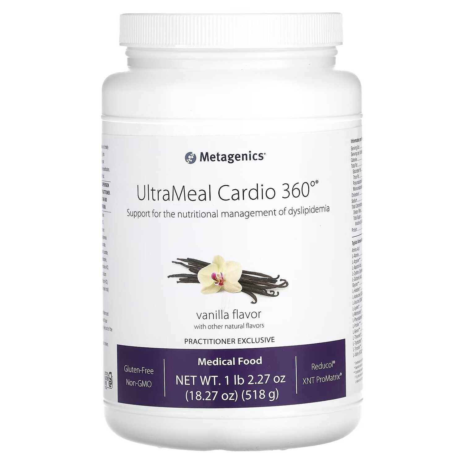 UltraMeal Cardio 360°, Лечебное питание, ваниль, 1 фунт 2,27 унции (518 г) Metagenics
UltraMeal Cardio 360°, Лечебное питание, ваниль, 1 фунт 2,27 унции (518 г) Metagenics