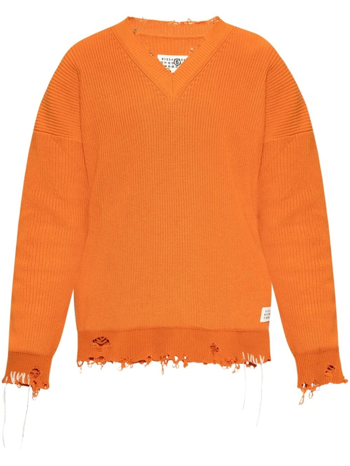 Джемпер с цифровым мотивом MM6 Maison Margiela, оранжевый
Джемпер с цифровым мотивом MM6 Maison Margiela, оранжевый