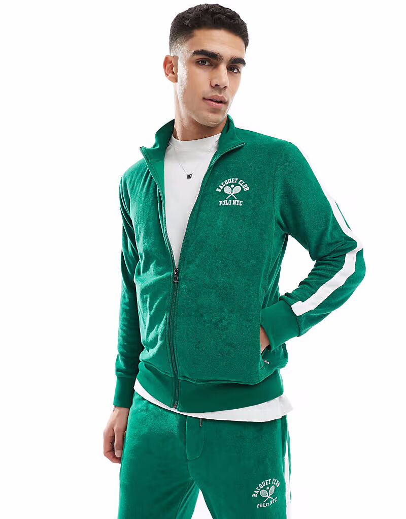 Спортивная куртка Polo Ralph Lauren Run Club с логотипом P-wing и проклеенными рукавами из хлопчатобумажной махровой ткани, средне-зеленого цвета, CO-ORD, Зеленый, Спортивная куртка Polo Ralph Lauren Run Club с логотипом P-wing и проклеенными рукавами из
Спортивная куртка Polo Ralph Lauren Run Club с логотипом P-wing и проклеенными рукавами из хлопчатобумажной махровой ткани, средне-зеленого цвета, CO-ORD, Зеленый, Спортивная куртка Polo Ralph Lauren Run Club с логотипом P-wing и проклеенными рукавами из