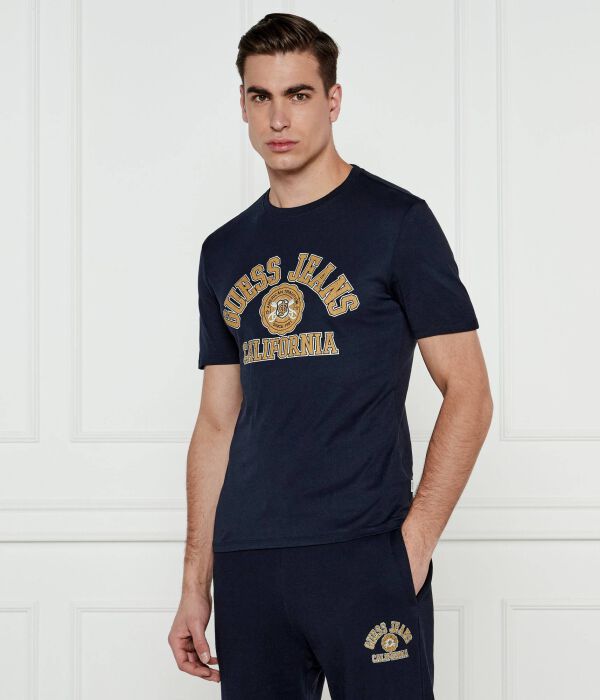 Футболка Guess Jeans Slim Fit с принтом, синий / желтый
Футболка Guess Jeans Slim Fit с принтом, синий / желтый