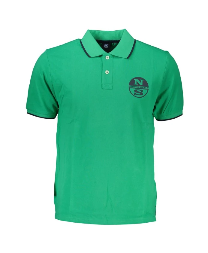Зеленая хлопковая рубашка-поло с принтом North Sails, зеленый
Зеленая хлопковая рубашка-поло с принтом North Sails, зеленый