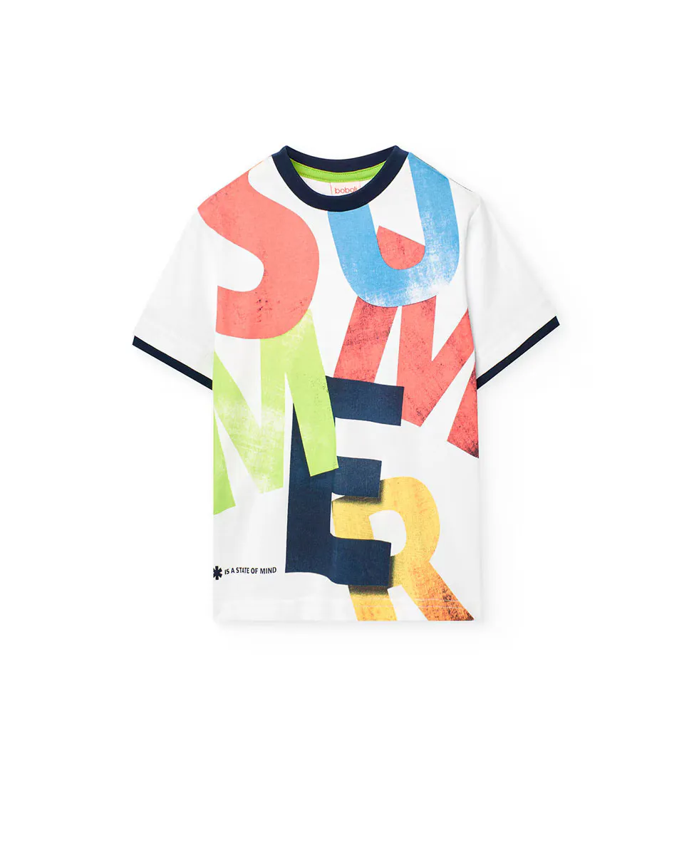 Футболка для мальчиков с короткими рукавами и круглым вырезом Boboli, белый
Футболка для мальчиков с короткими рукавами и круглым вырезом Boboli, белый