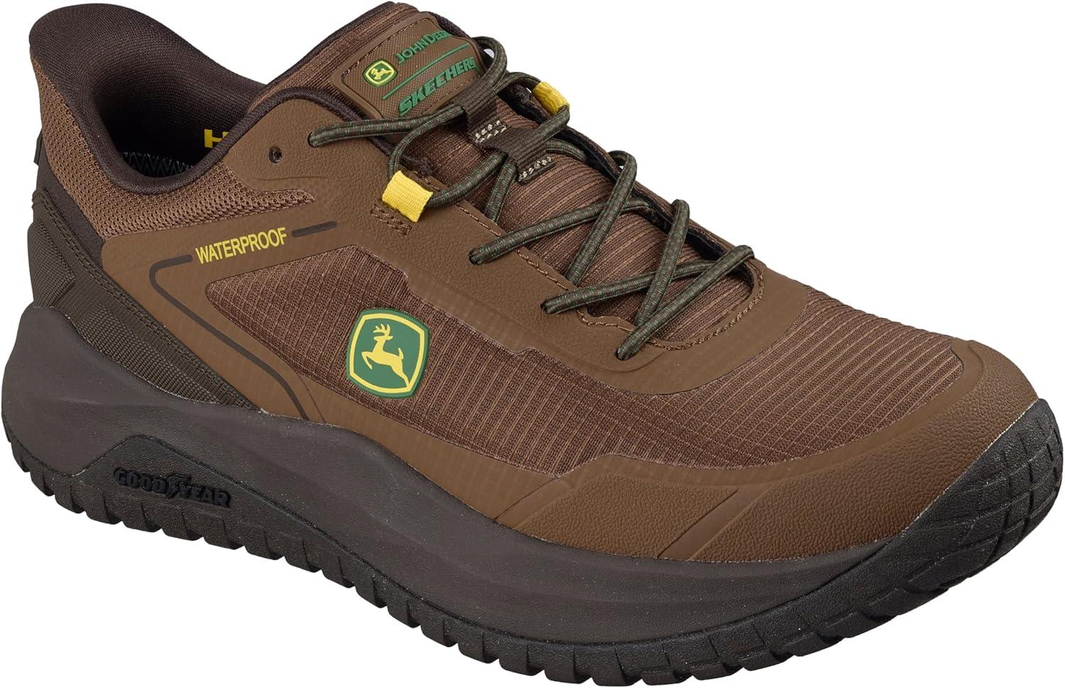 Мужские водонепроницаемые кроссовки Skechers John Deere с вставкой Bungee и подошвой Goodyear, коричневый
Мужские водонепроницаемые кроссовки Skechers John Deere с вставкой Bungee и подошвой Goodyear, коричневый