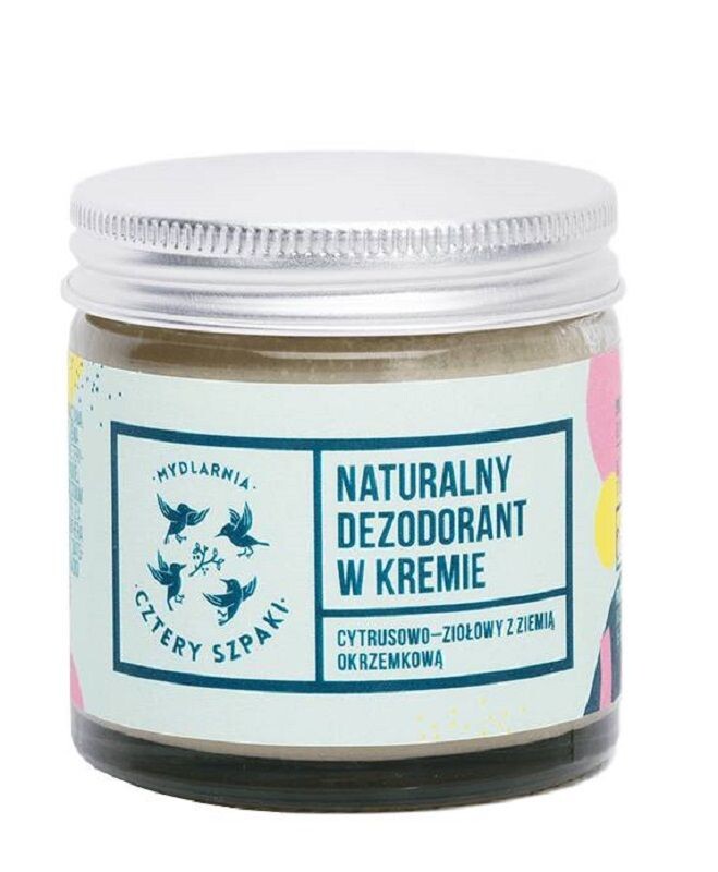 Mydlarnia Cztery Szpaki Cytrusowo-Ziołowy крем-дезодорант, 60 ml
Mydlarnia Cztery Szpaki Cytrusowo-Ziołowy крем-дезодорант, 60 ml