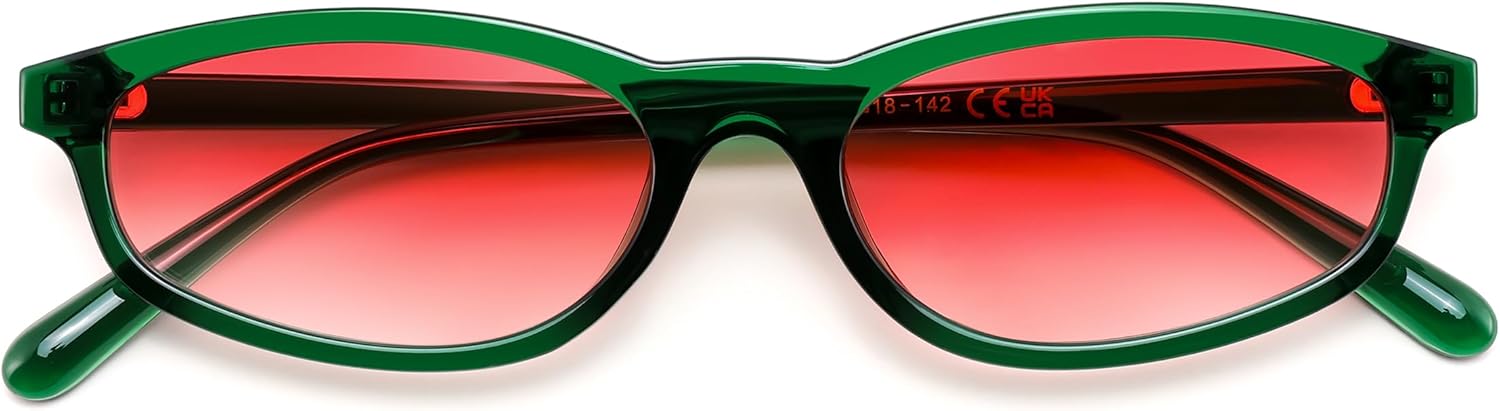 Солнцезащитные очки FEISEDY маленького овального размера для женщин и мужчин, «кошачий глаз» в стиле 90-х и 2000-х, легкие узкие очки, модные очки B9169, Green Frame Red Lens
Солнцезащитные очки FEISEDY маленького овального размера для женщин и мужчин, «кошачий глаз» в стиле 90-х и 2000-х, легкие узкие очки, модные очки B9169, Green Frame Red Lens