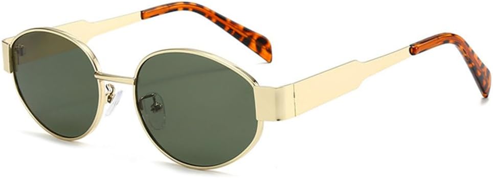 Солнцезащитные очки в овальной металлической оправе для женщин, модные, с прозрачными линзами с градиентом «океан», защита от УФ-излучения UV400, солнцезащитные очки в стиле панк для мужчин generic, Golden Dark Green
Солнцезащитные очки в овальной металлической оправе для женщин, модные, с прозрачными линзами с градиентом «океан», защита от УФ-излучения UV400, солнцезащитные очки в стиле панк для мужчин generic, Golden Dark Green