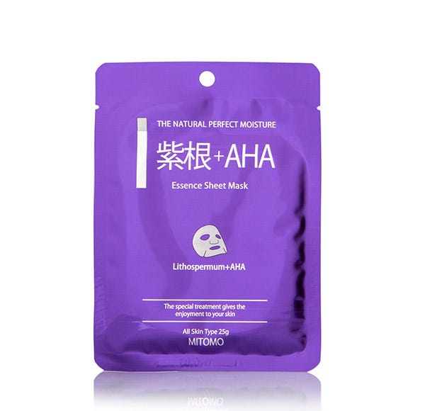 Отшелушивающая маска для лица MITOMO Lithopermum + AHA
Отшелушивающая маска для лица MITOMO Lithopermum + AHA