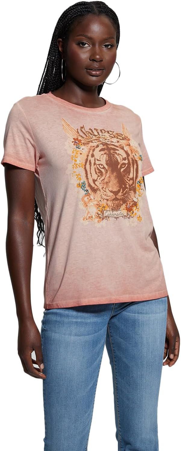 GUESS Женская футболка с коротким рукавом Eco Short Sleeve Tiger God Easy Tee, Satin Rose Multi, Розовый, GUESS Женская футболка с коротким рукавом Eco Short Sleeve Tiger God Easy Tee, Satin Rose Multi
GUESS Женская футболка с коротким рукавом Eco Short Sleeve Tiger God Easy Tee, Satin Rose Multi, Розовый, GUESS Женская футболка с коротким рукавом Eco Short Sleeve Tiger God Easy Tee, Satin Rose Multi