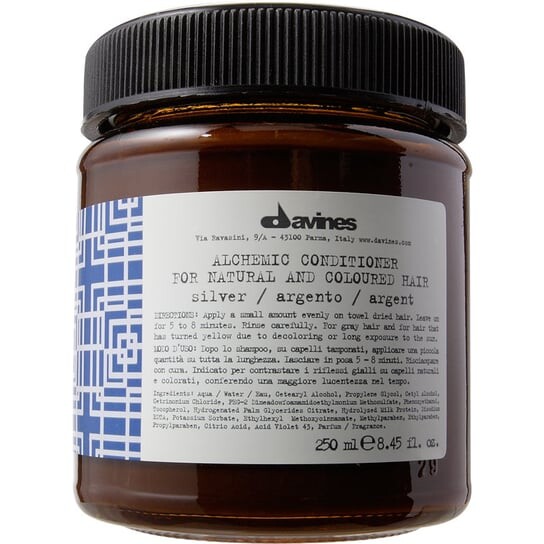 Окрашивающий кондиционер для светлых и седых волос 250мл Davines Alchemic Silver
Окрашивающий кондиционер для светлых и седых волос 250мл Davines Alchemic Silver