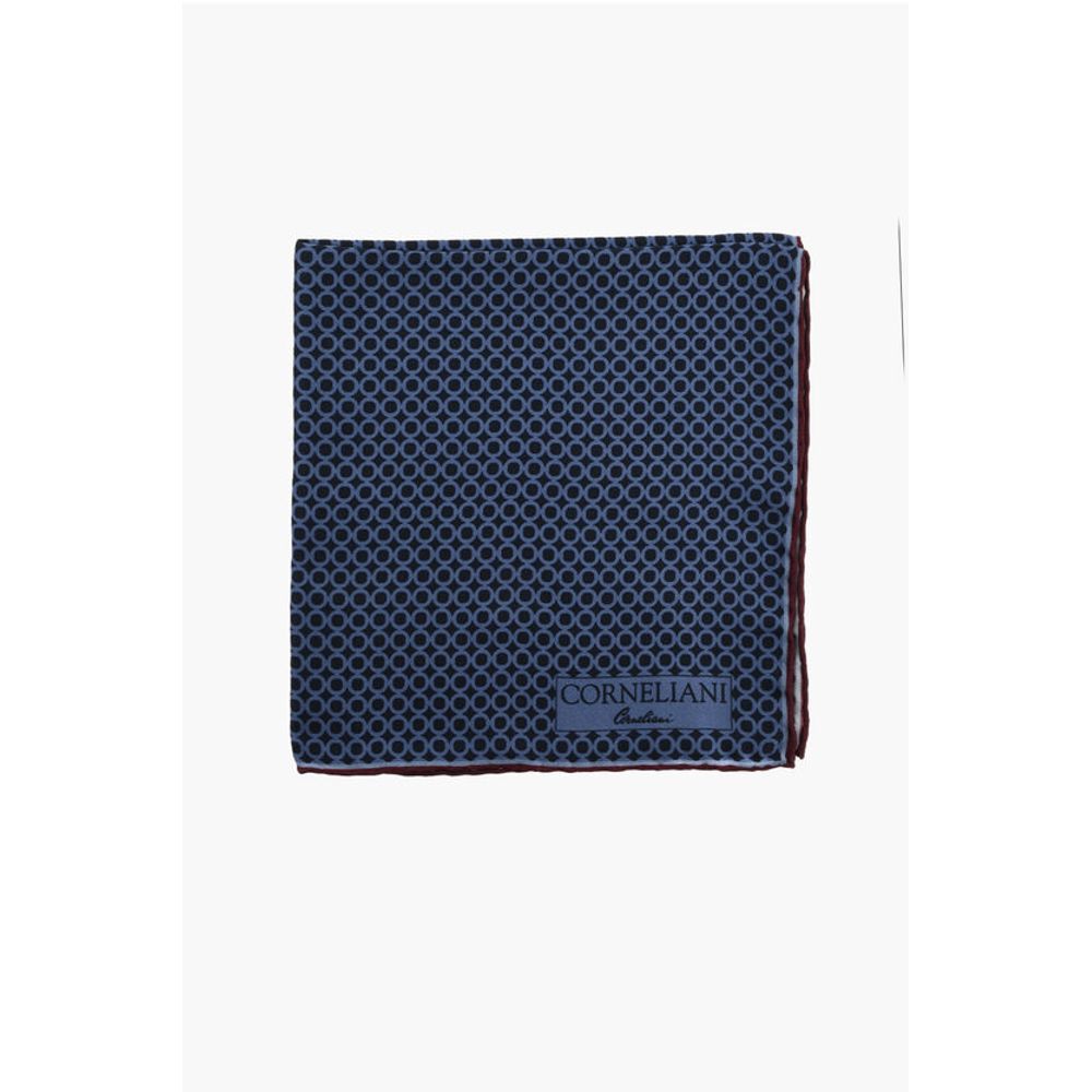 Шелковый нагрудный платок с геометрическим узором Corneliani, синий
Шелковый нагрудный платок с геометрическим узором Corneliani, синий