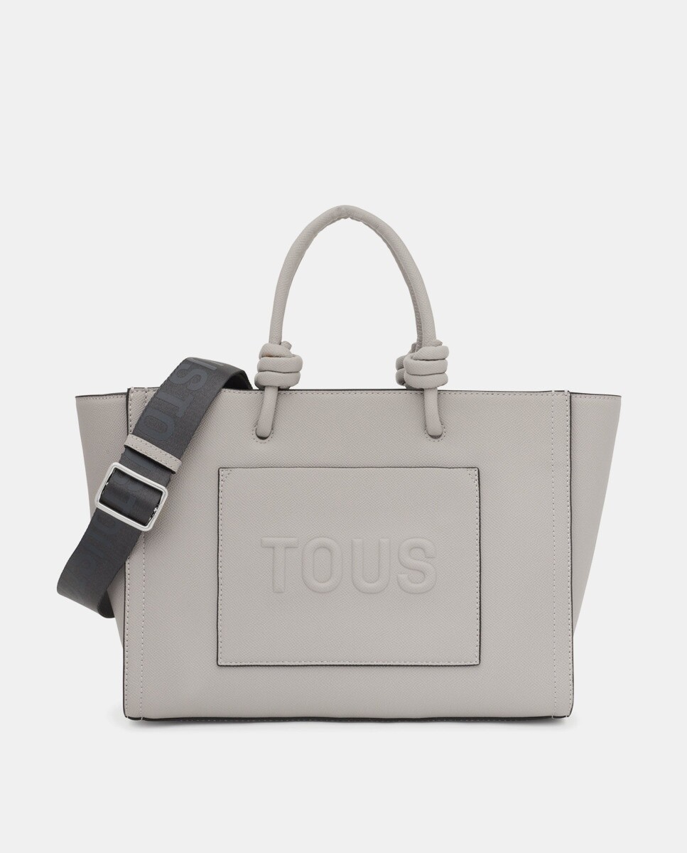 Сумка-шопер среднего серого цвета на молнии и короткой ручке Tous, серый
Сумка-шопер среднего серого цвета на молнии и короткой ручке Tous, серый