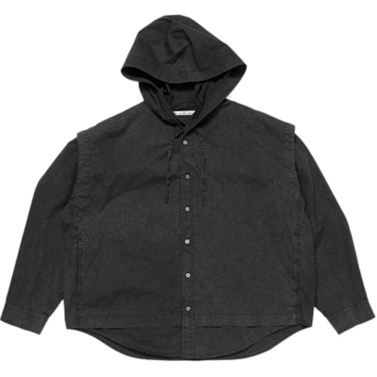 Рубашка Hooded Button Up Shirt Acne Studios, черный
Рубашка Hooded Button Up Shirt Acne Studios, черный