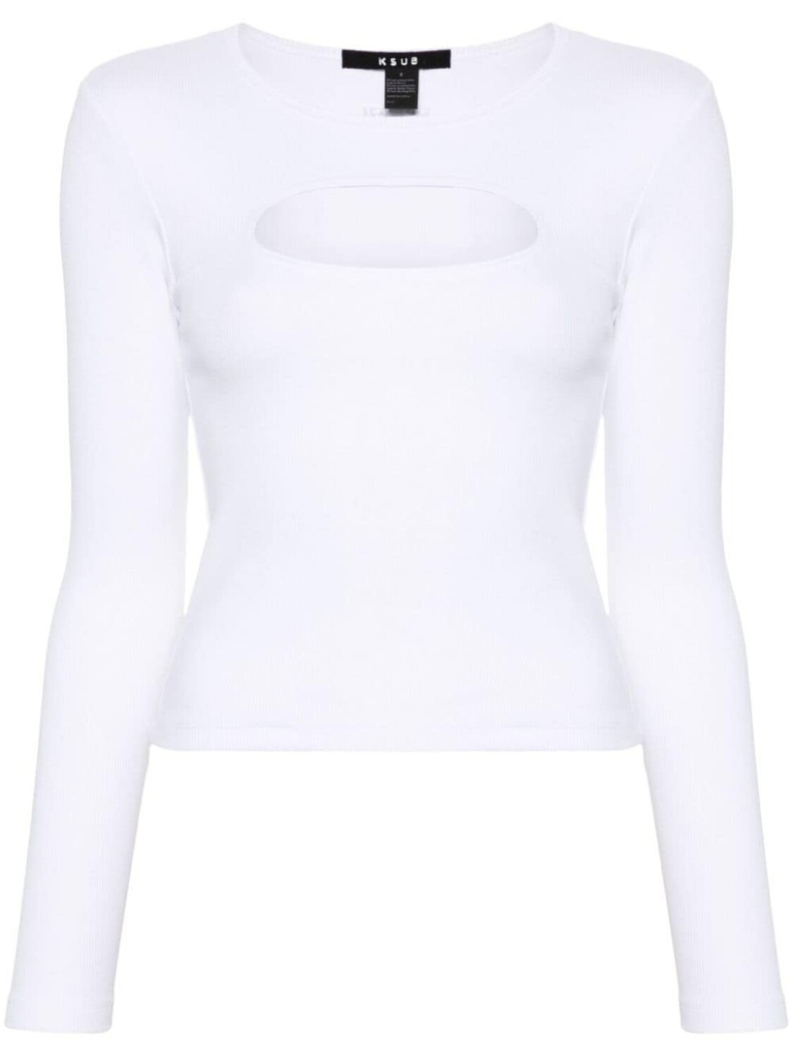 Ksubi топ в рубчик с вырезами, белый
Ksubi топ в рубчик с вырезами, белый