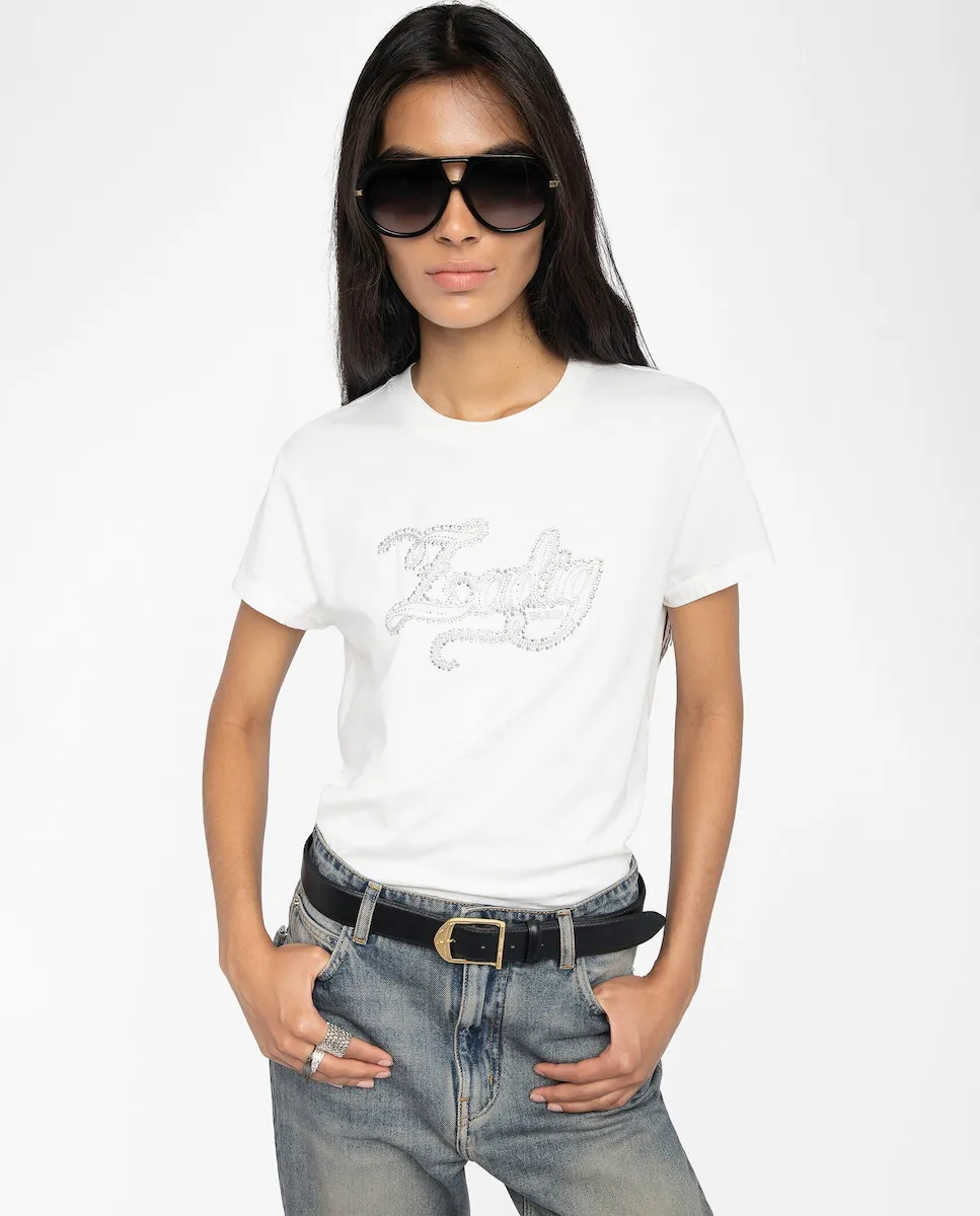 Женская футболка Walk с короткими рукавами из хлопка Zadig & Voltaire, белый
Женская футболка Walk с короткими рукавами из хлопка Zadig & Voltaire, белый