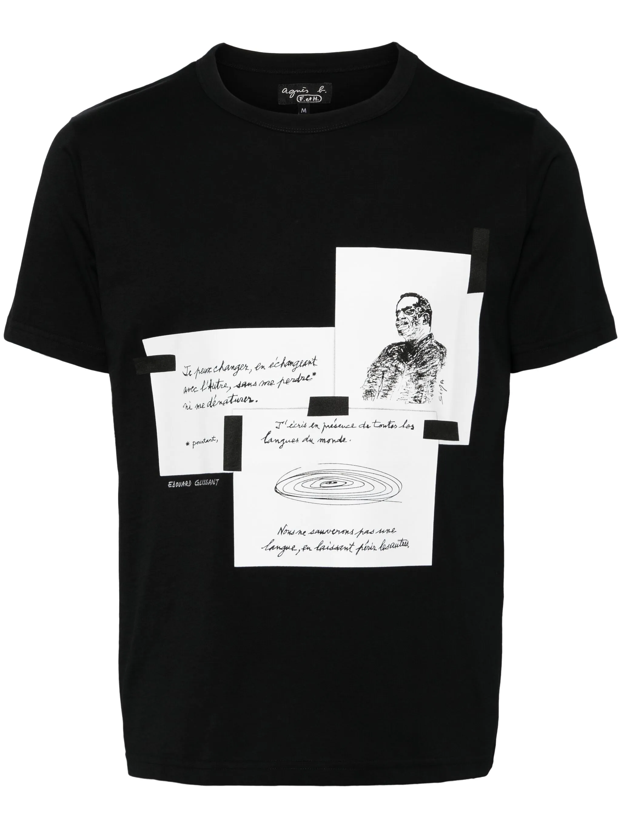 Футболка с графичным принтом Agnès B., черный
Футболка с графичным принтом Agnès B., черный