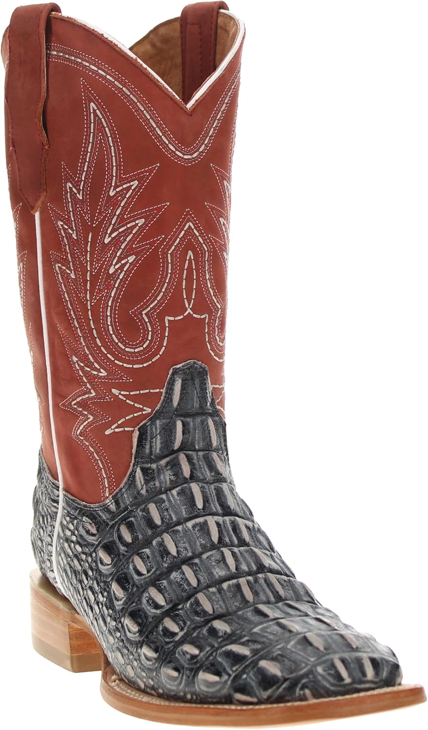 Мужские ковбойские сапоги Vaccari Wade с широким квадратным носком из кожи с тиснением под аллигатора, черный
Мужские ковбойские сапоги Vaccari Wade с широким квадратным носком из кожи с тиснением под аллигатора, черный