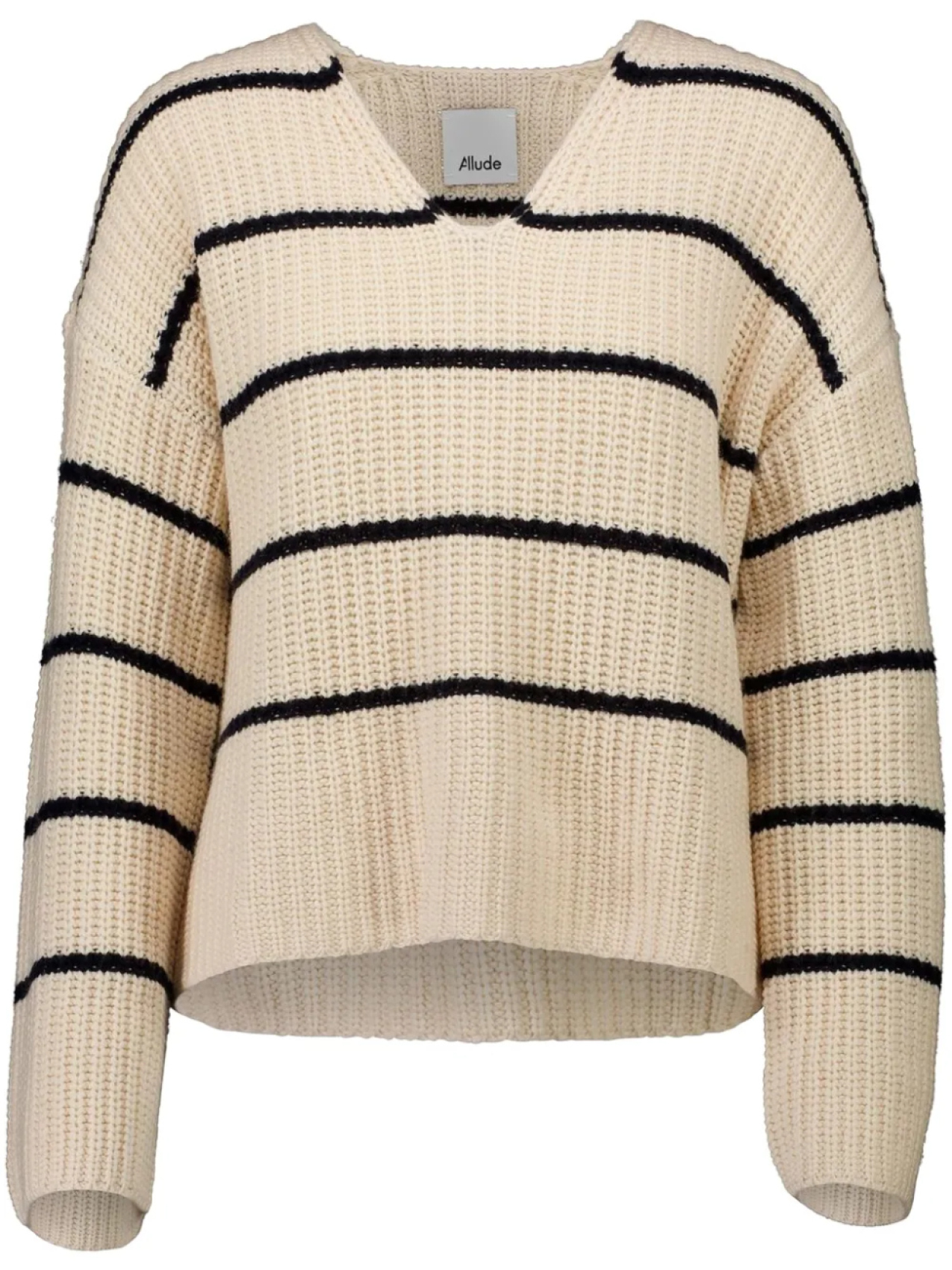 Полосатый свитер отсылок Allude, нейтральный
Полосатый свитер отсылок Allude, нейтральный
