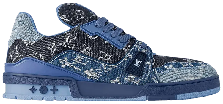 Кроссовки Louis Vuitton Trainer Sneaker 'Blue Monogram Denim', синий 
Кроссовки Louis Vuitton Trainer Sneaker 'Blue Monogram Denim', синий