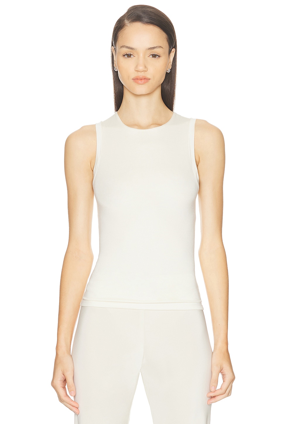 Безрукавка с круглым вырезом из мягкого джерси Eterne, Ivory
Безрукавка с круглым вырезом из мягкого джерси Eterne, Ivory