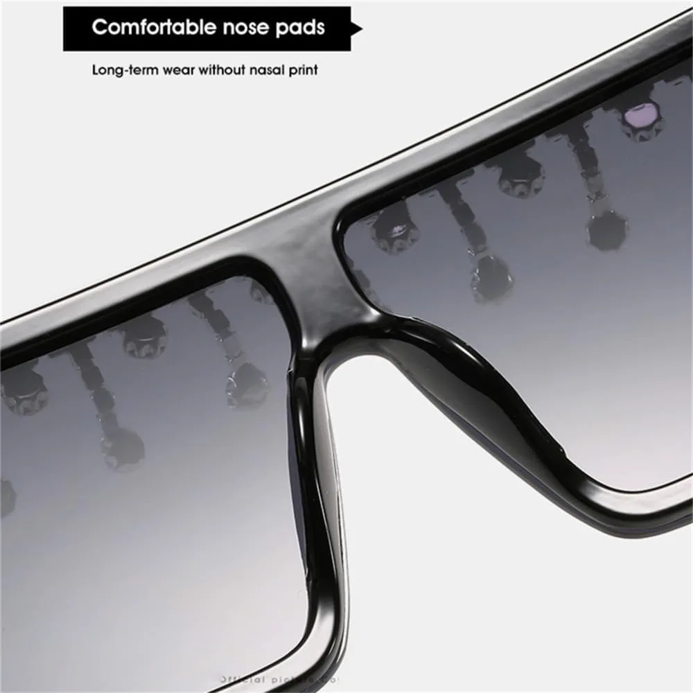 Ретро-солнцезащитные очки с бриллиантами 2027 года для женщин и мужчин, в стиле стимпанк, с большой оправой, защита от ультрафиолета UV400 MTZJH, Brown Tea
Ретро-солнцезащитные очки с бриллиантами 2027 года для женщин и мужчин, в стиле стимпанк, с большой оправой, защита от ультрафиолета UV400 MTZJH, Brown Tea