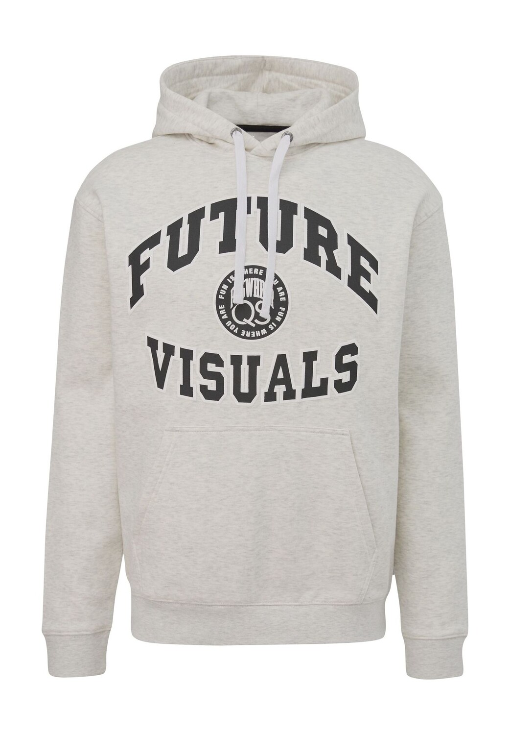 Толстовка с капюшоном, карманом-кенгуру, мужская QS, белый
Толстовка с капюшоном, карманом-кенгуру, мужская QS, белый