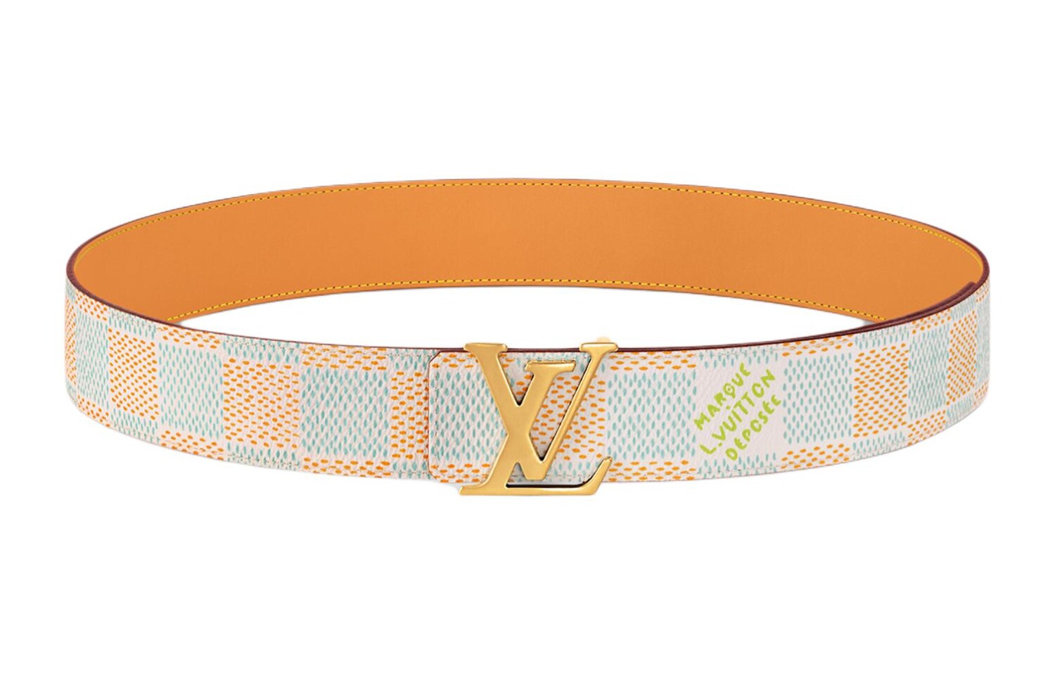 Мужской ремень Louis Vuitton, голубой/оранжевый
Мужской ремень Louis Vuitton, голубой/оранжевый